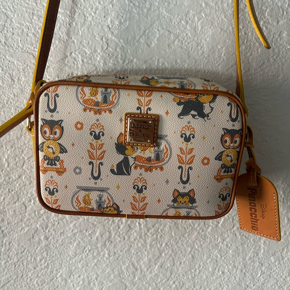 Dooney & Bourke Pinocchio Disney Crossbody Bag - Tan and Orange